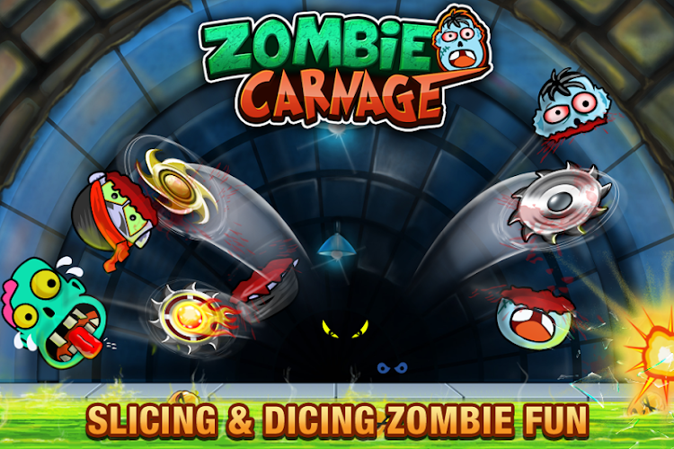 #5. Zombie Slice: Zombie Games (Android) By: RV AppStudios