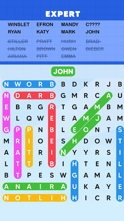 #4. Word Search Puzzle Challenge (Android) By: SUPERCOSI