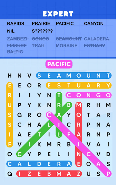 #10. Word Search Puzzle Challenge (Android) By: SUPERCOSI