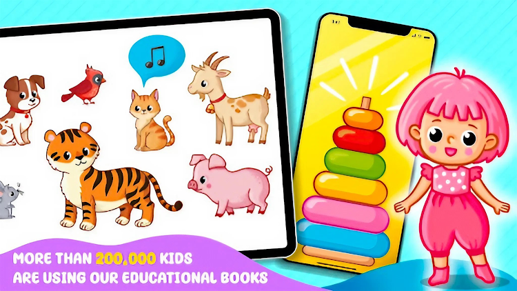 #2. Games For Kids Toddlers 3-5 (Android) By: Hippo Kids Games