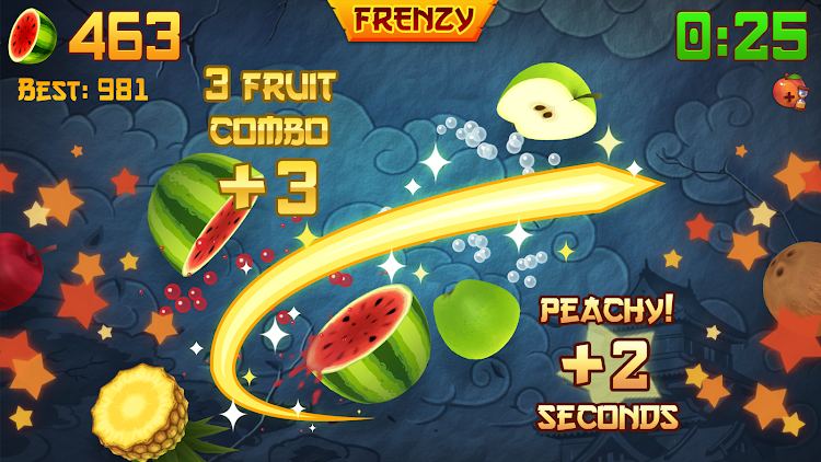 #2. Fruit Ninja® (Android) By: Halfbrick Studios