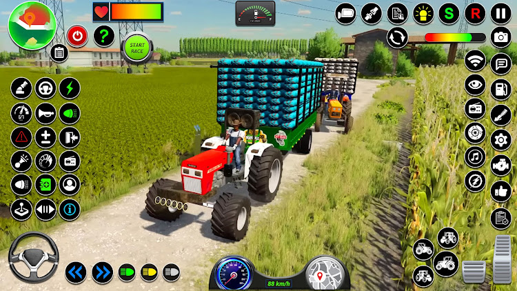 #9. Tractor Farming Games 2023 (Android) By: Vine Gamers Inc.