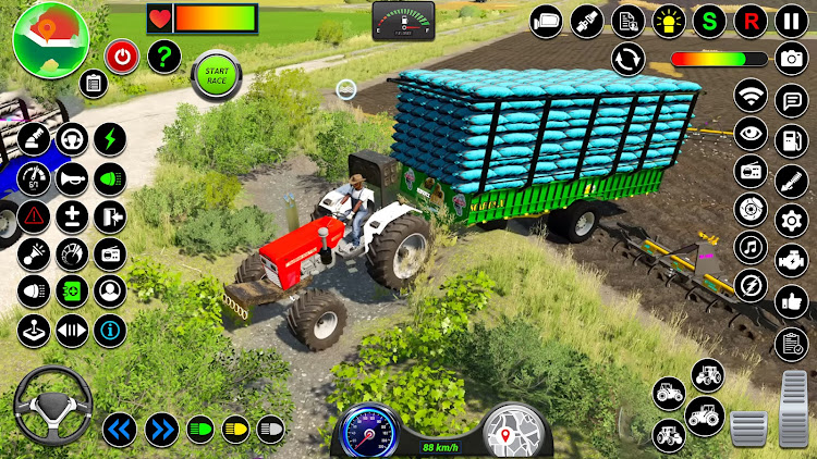 #10. Tractor Farming Games 2023 (Android) By: Vine Gamers Inc.