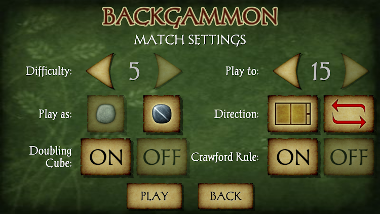 #3. Backgammon (Android) By: AI Factory Limited