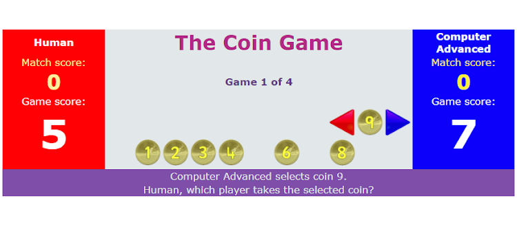 #5. The Coin Game (Android) By: Panos Tsikogiannopoulos