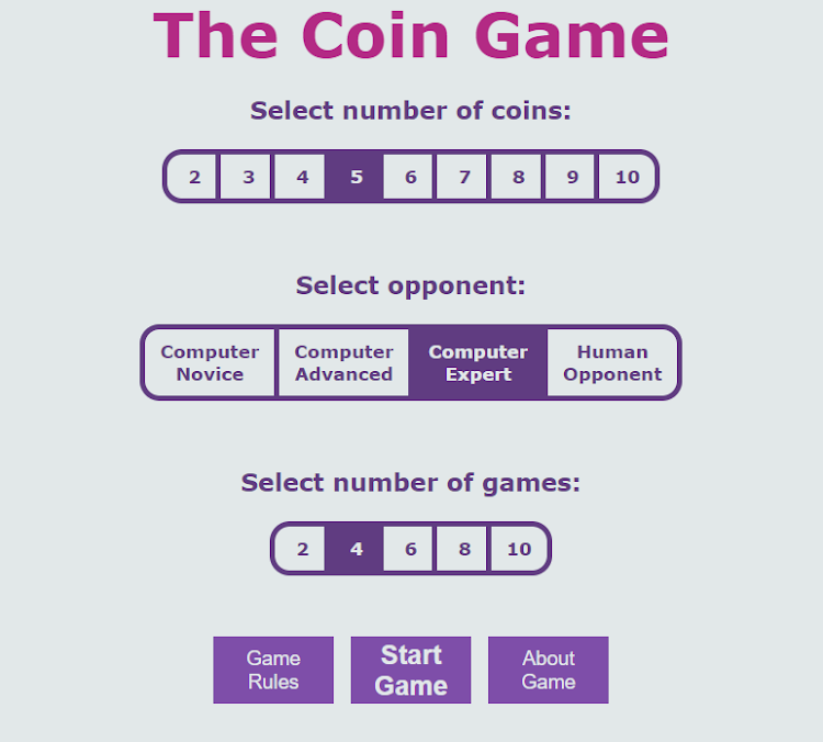 #6. The Coin Game (Android) By: Panos Tsikogiannopoulos