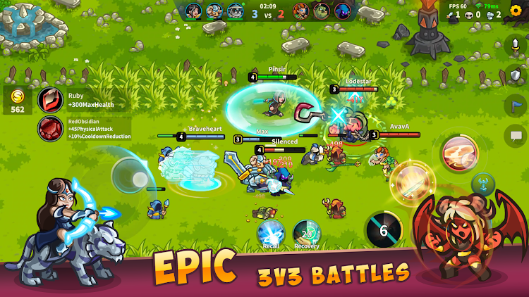 #7. Ancient Stars: 3v3 MOBA (Android) By: Mankrik