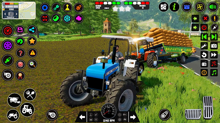 #4. Tractor Game 3d Indian Farming (Android) By: Right Solution Inc