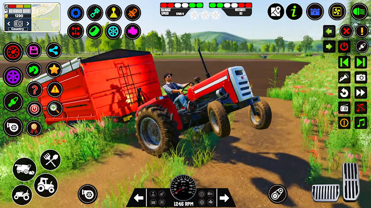 #5. Tractor Game 3d Indian Farming (Android) By: Right Solution Inc