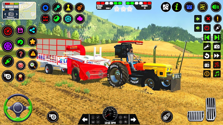 #8. Tractor Game 3d Indian Farming (Android) By: Right Solution Inc