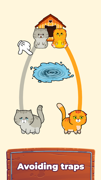 #7. Cat Rush Puzzle: Draw To Save (Android) By: Commandoo Jsc