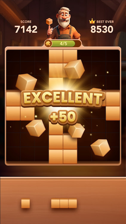 #2. Wood Block - Puzzle Games (Android) By: Playflux