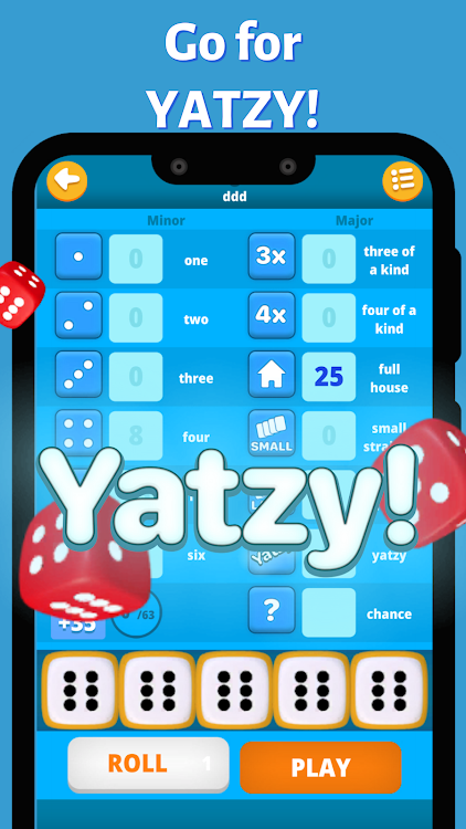 #4. Yatzy Classic (Android) By: Zengames Studio