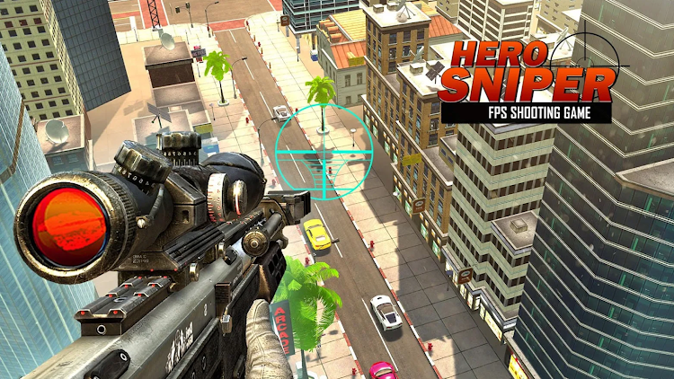 #5. Sniper Strike Shooting Games (Android) By: The Game Storm Studios Inc.