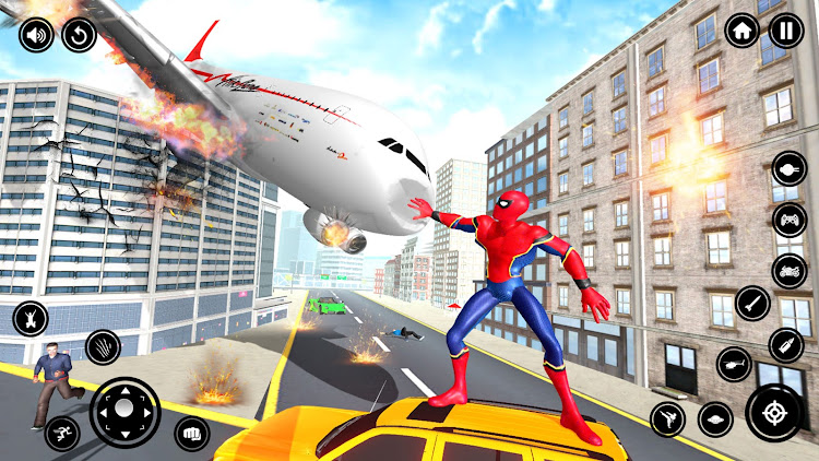 #4. Spider Hero Rope Hero Fighter (Android) By: Falcon Game Era