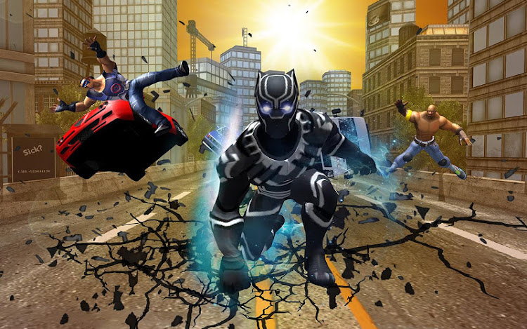 #2. Superhero panther Robot kungfu (Android) By: Big Gamers Studios