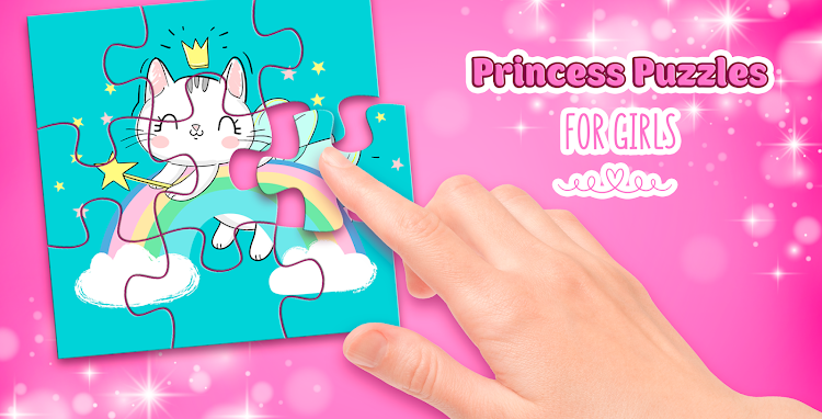 #9. Princess Game Puzzles for Kids (Android) By: Girls Photo Editor