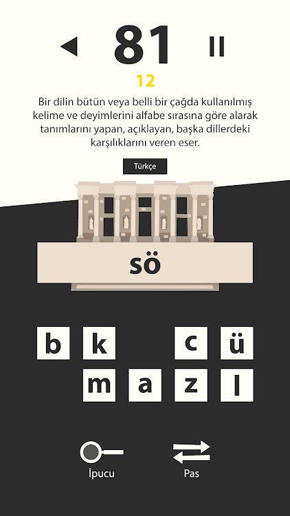 #2. Türkçe Sözlük Oyunu (Android) By: Aydemav Studio