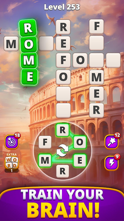 #5. Wonder Words Link: Word Puzzle (Android) By: Mystic Mage Studios