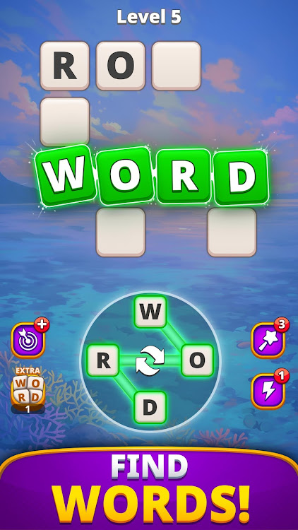 #7. Wonder Words Link: Word Puzzle (Android) By: Mystic Mage Studios