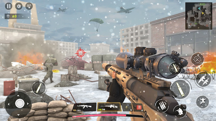 #3. War Sniper Games: FPS Shooting (Android) By: Fun Fire Hero Adventure Games