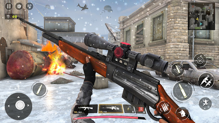 #5. War Sniper Games: FPS Shooting (Android) By: Fun Fire Hero Adventure Games