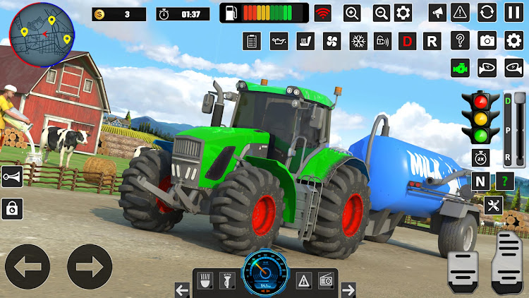 #3. Real Tractor Farming Game 3D (Android) By: Game Burg