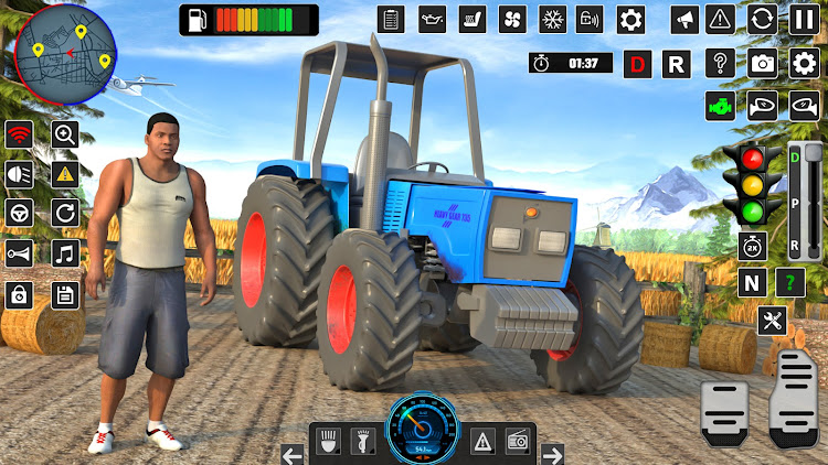 #4. Real Tractor Farming Game 3D (Android) By: Game Burg