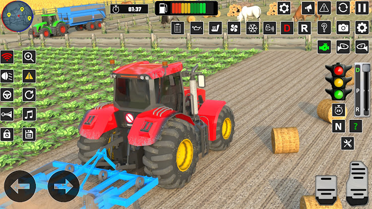 #7. Real Tractor Farming Game 3D (Android) By: Game Burg