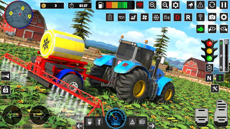 #8. Real Tractor Farming Game 3D (Android) By: Game Burg