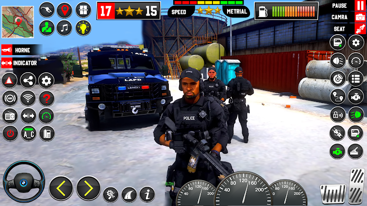 #8. Police Car Game Police Parking (Android) By: Games Coder