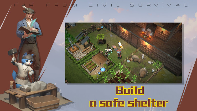 #4. Far From Civil-Survival (Android) By: QianMo Game