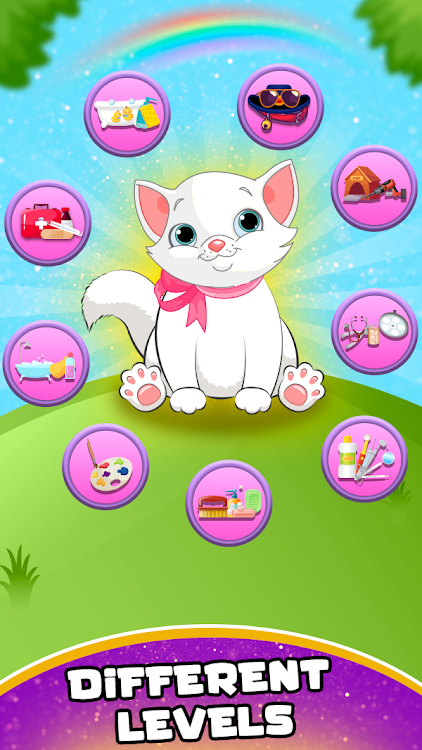 #3. Rescue Cat - Pet Grooming Game (Android) By: Vasundhara Game Studios