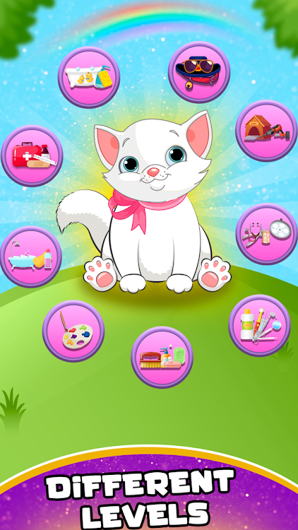 #7. Rescue Cat - Pet Grooming Game (Android) By: Vasundhara Game Studios