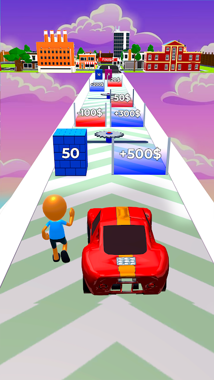 #6. Stick Man Run: Supercar Race (Android) By: Metafycial Games Studio