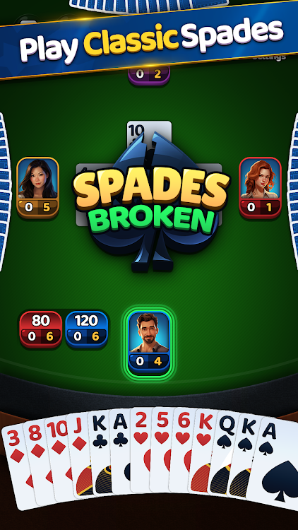 #4. Spades: Card Game (Android) By: Purple Owl Interactive