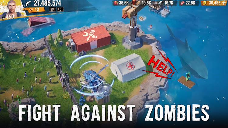 #2. Survival Blitz: Zombie War (Android) By: Puzala