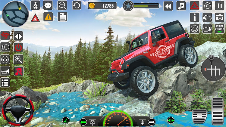 #3. Offroad Jeep 4x4 Jeep Game (Android) By: Euro Games Hub