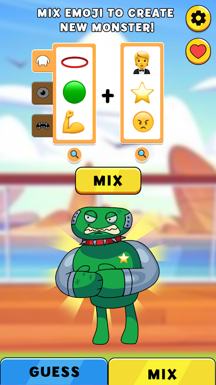 #4. Monster Emoji: Guess & Mix (Android) By: Nilanjana Tech