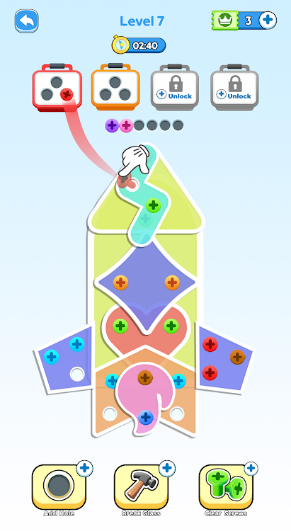 #4. Bolt Jam: Unscrew Puzzle (Android) By: Azel Games