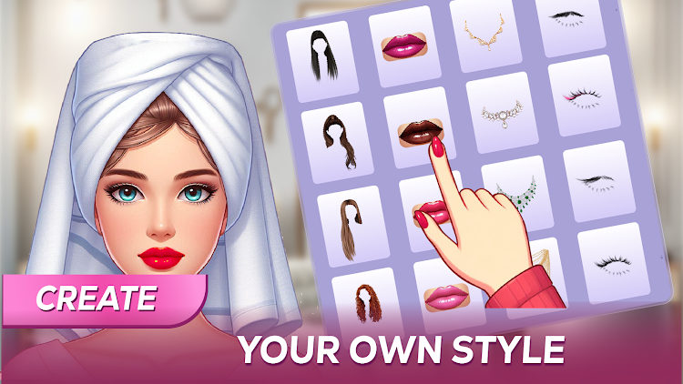 #7. Fashion Makeover: Makeup Games (Android) By: Alpha Games Studio - Girls Games