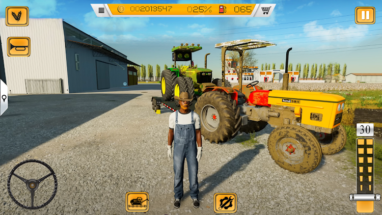 #5. Tractor Farming Game: Tractor (Android) By: Euro Games Hub