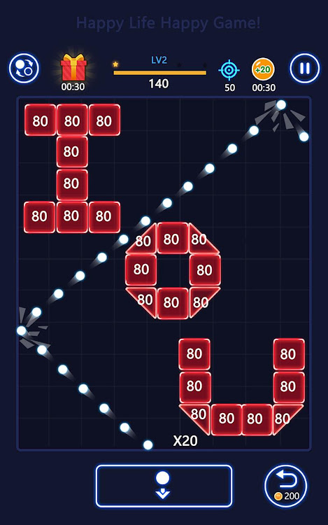 #10. Brick Ball Fun - Crush blocks (Android) By: Red cat studio-focused puzzle game