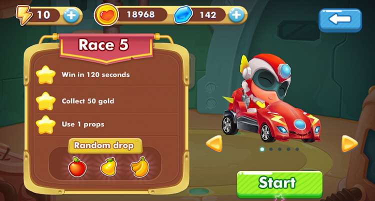 #5. Masks Heroes Power: Car Racing (Android) By: iPlayNow