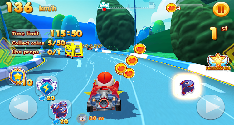 #6. Masks Heroes Power: Car Racing (Android) By: iPlayNow