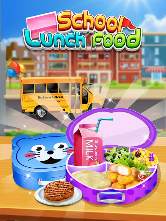 #4. School Lunch Food - Lunch Box (Android) By: Kid Kitchen Fun Media