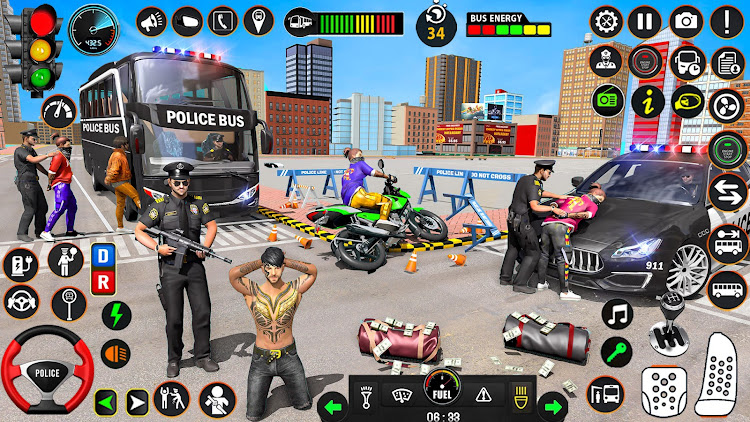 #3. Police Bus Simulator: Bus Game (Android) By: Play Action