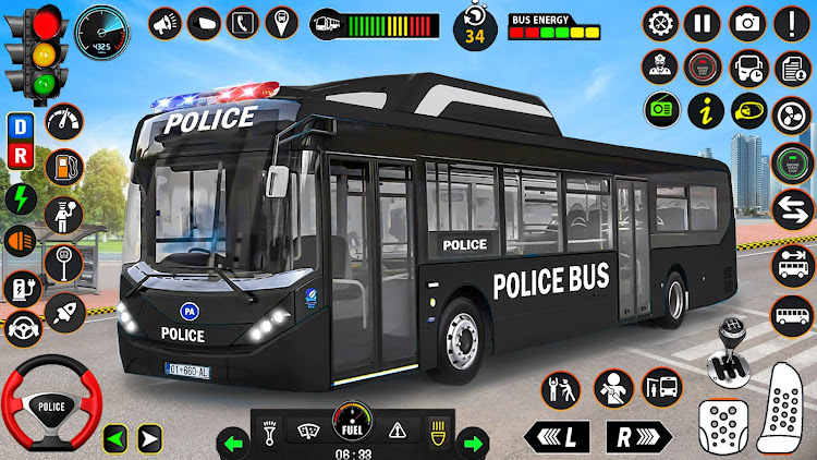 #9. Police Bus Simulator: Bus Game (Android) By: Play Action