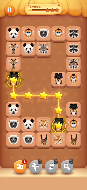 #3. Classic Onet - Connect Animals (Android) By: HALA Games