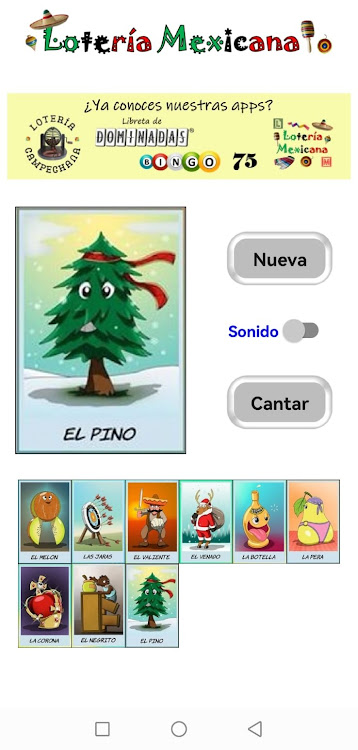 #4. Lotería Mexicana (Android) By: Carlos Pérez Novelo